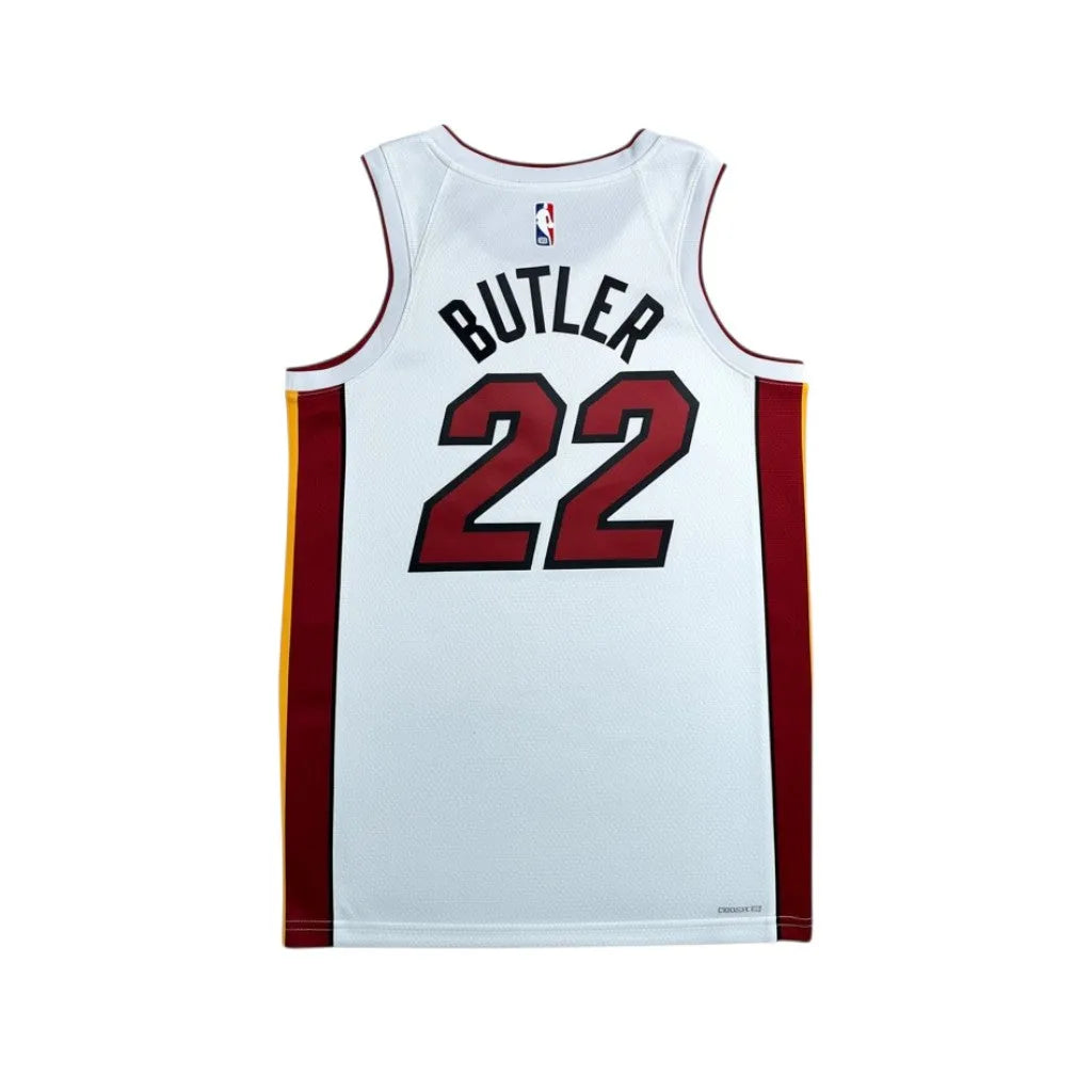 Urban Cult Miami Heat Jimmy Butler #22 white basketball jersey, size M. Features Dri-FIT technology.