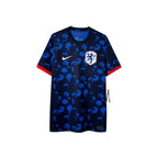 Urban Cult Maglia Ufficiale Olanda 2023/2024 Away Kit blu con stampa Delft Blue e stemma Leonessa, taglia M.