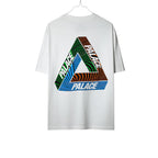 Urban Cult white cotton Palace Tri-Ferg Tex T-shirt with colourful graphic logo on back and chest, size S