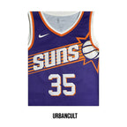 Urban Cult Jersey Basket Ufficiale Phoenix Suns Kevin Durant #35 Viola Nike Dri-Fit Taglia S