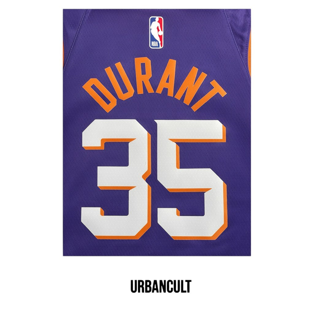 Urban Cult Jersey Ufficiale Basket Phoenix Suns Kevin Durant #35 Viola (Purple) Taglia S