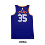 Urban Cult Jersey Basket Ufficiale Phoenix Suns Kevin Durant #35 Viola Nike Dri-Fit Taglia S