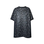 Maglia Ufficiale Jordan PSG Third Kit 2023/2024 nera e grigia con stampa "elephant print" camo