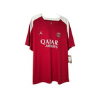 Urban Cult Maglia da Calcio PSG Strike Training rossa e bianca taglia XXL con logo Nike e sponsor Qatar Airways