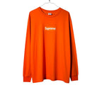Urban Cult orange cotton Supreme Box Logo long sleeve t-shirt, size M, FW20 collection.