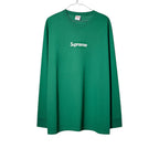 Urban Cult verde cotone Supreme Box Logo T-shirt a maniche lunghe uomo taglia M FW20