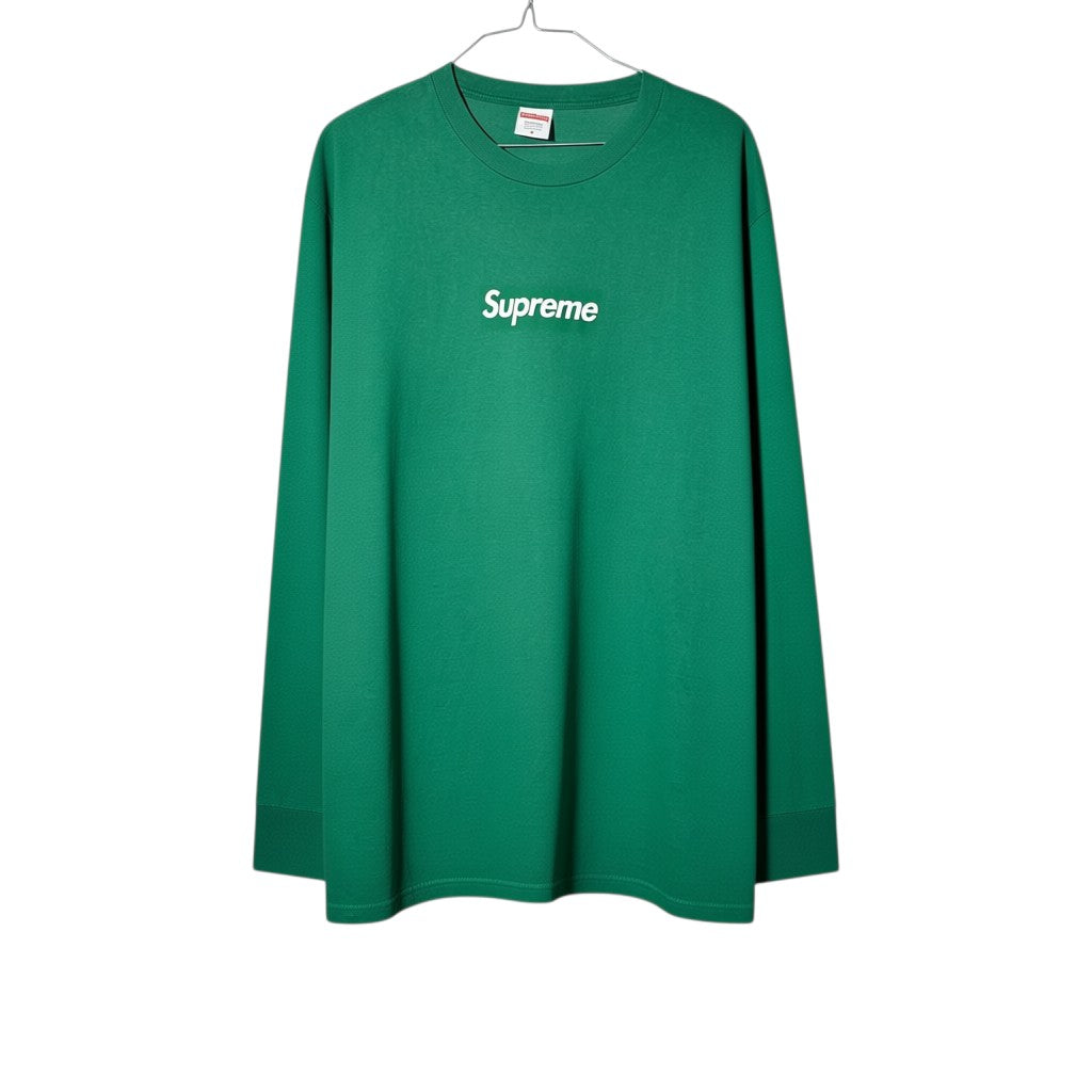 Urban Cult verde cotone Supreme Box Logo T-shirt a maniche lunghe uomo taglia M FW20