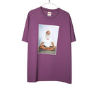 Urban Cult Supreme Rick Rubin T-shirt in Prugna Viola (Plum Violet) cotton, FW21 collection, size M, featuring a photo graphic of Rick Rubin.