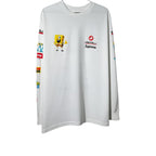 Urban Cult white cotton SpongeBob x Castelli Racing longsleeve t-shirt with graphic print on chest and sleeves.