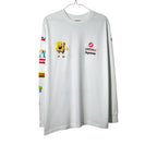 Urban Cult white cotton SpongeBob x Castelli Racing long sleeve t-shirt with graphic print on chest and sleeves. Size S.