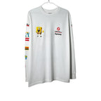 Urban Cult white cotton SpongeBob x Castelli Racing long sleeve t-shirt with graphic print on chest and sleeves. Size S.