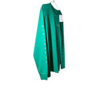 Urban Cult T-Shirt Jordan x Union LA manica lunga verde cinetico in cotone con logo bianco sul petto e scritta Air Jordan sulla manica.