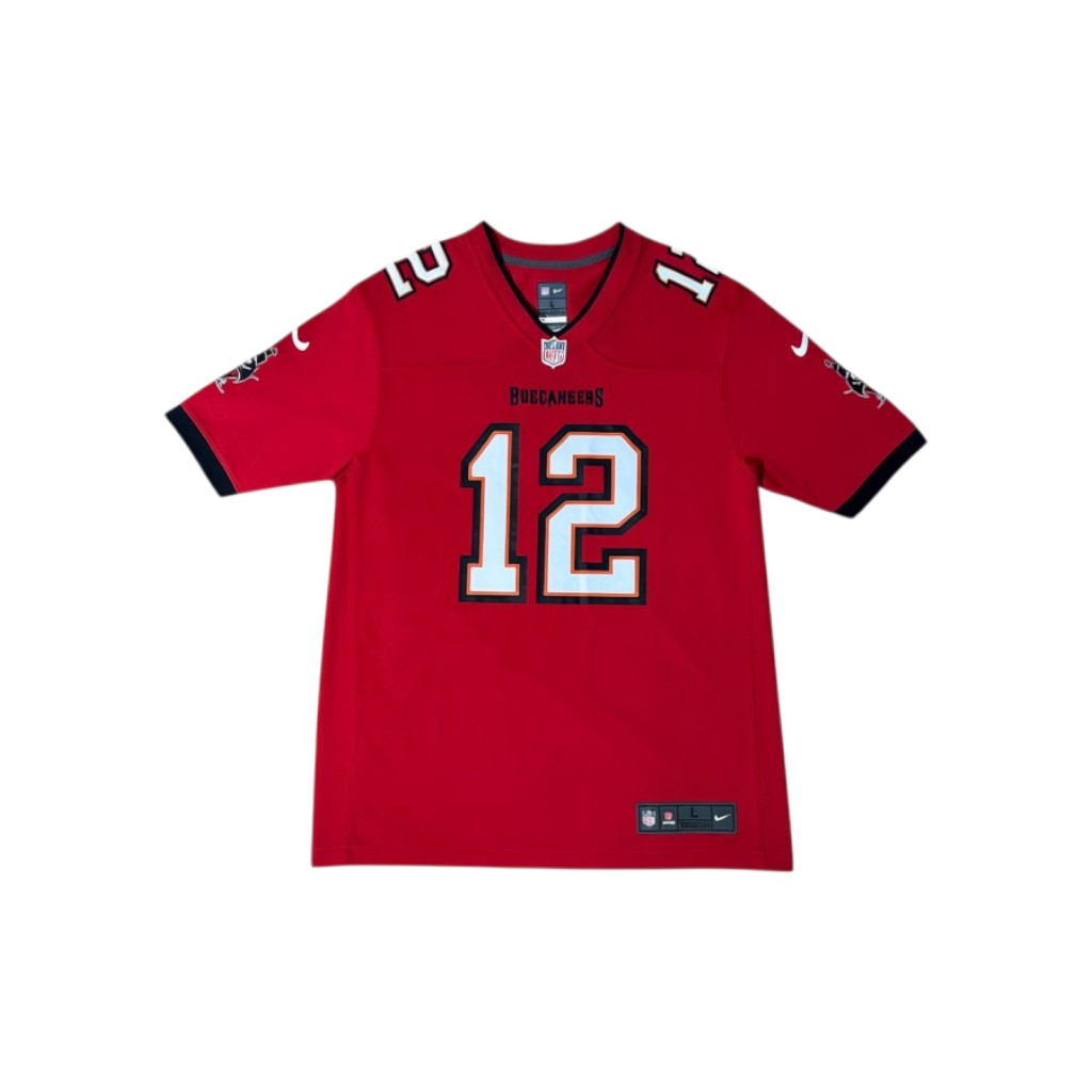 Urban Cult Maglia Home ufficiale Tampa Bay Buccaneers NFL Tom Brady 12 rossa Nike Game Jersey