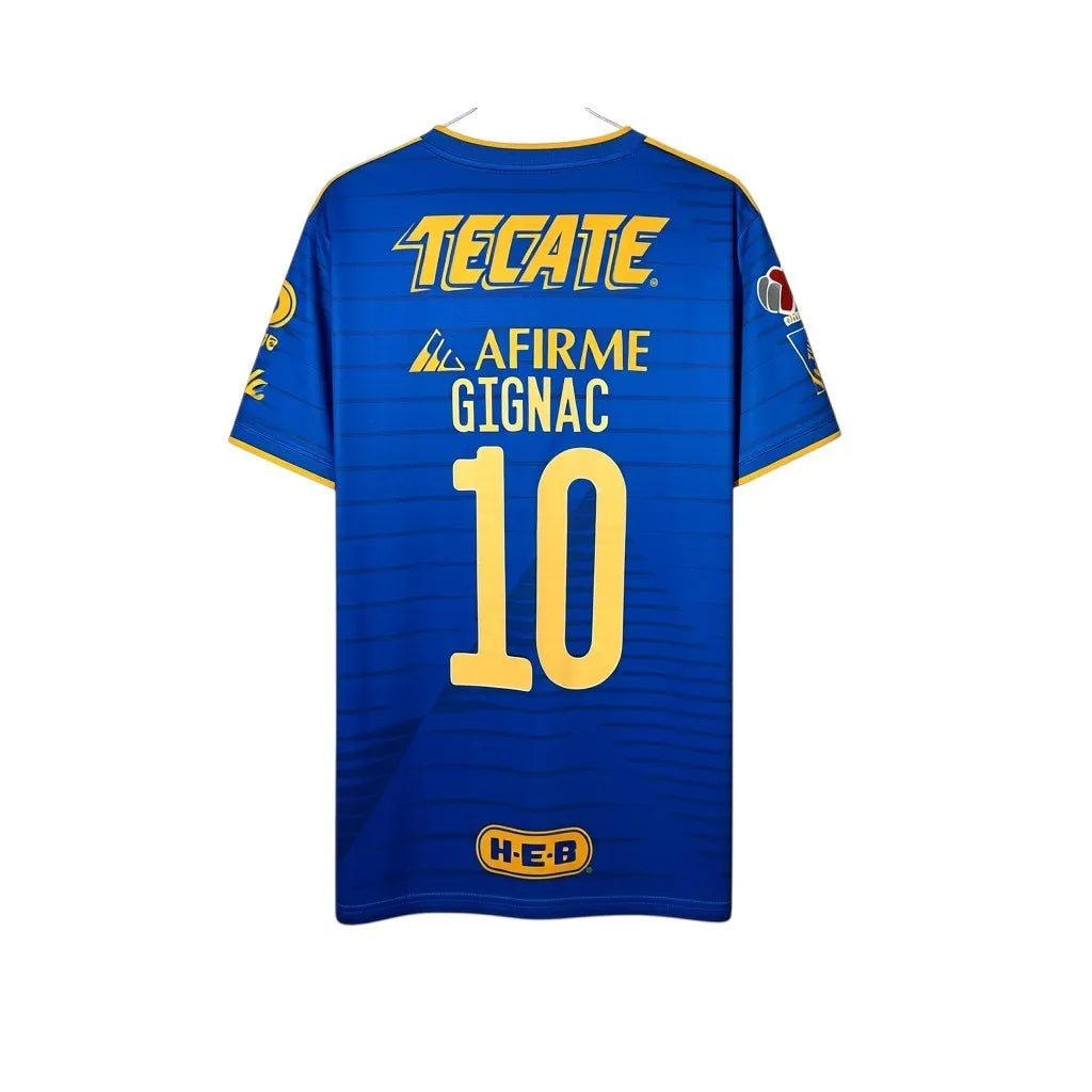 Urban Cult Maglia Ufficiale Tigres UANL Home 2020/21 Gignac #10 blu con dettagli gialli, taglia XL.
