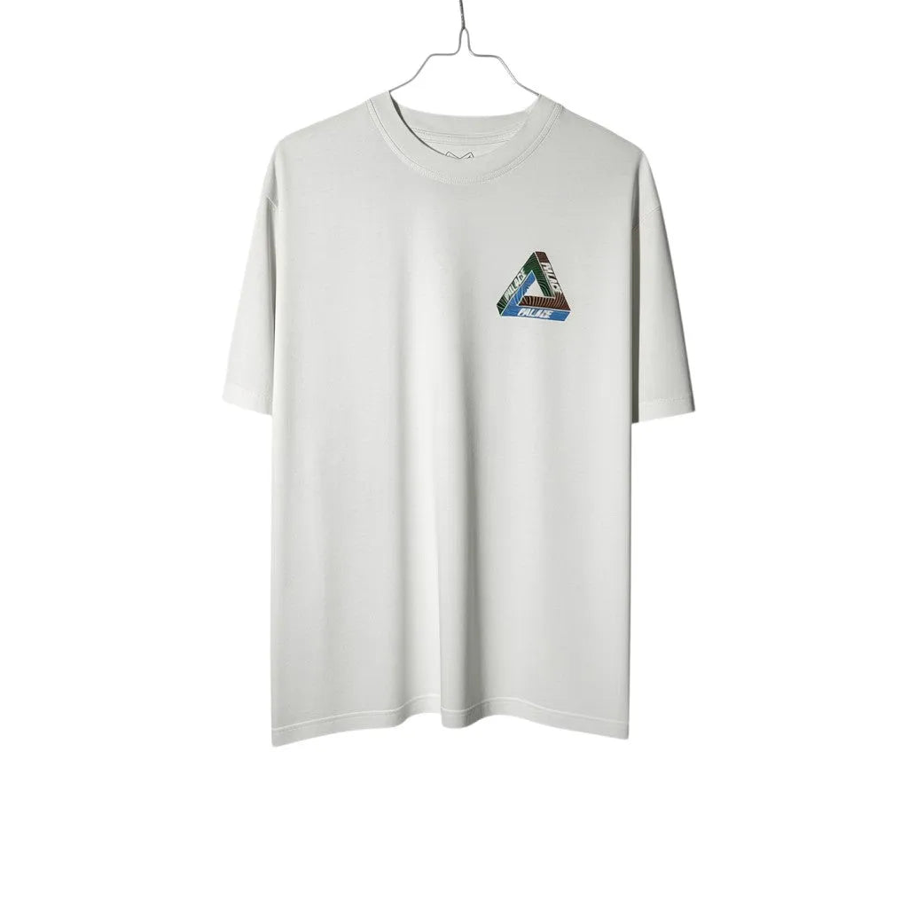 Urban Cult white cotton Tri-Ferg Tex T-shirt with colourful logo on chest and back, size S